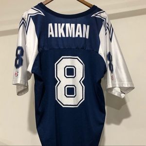 Vintage Troy Aikman Dallas Cowboys NFL Champion Football Jersey Large